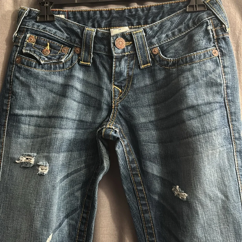 True Religion Classic Blue Flare Jeans - Picture 2 of 6